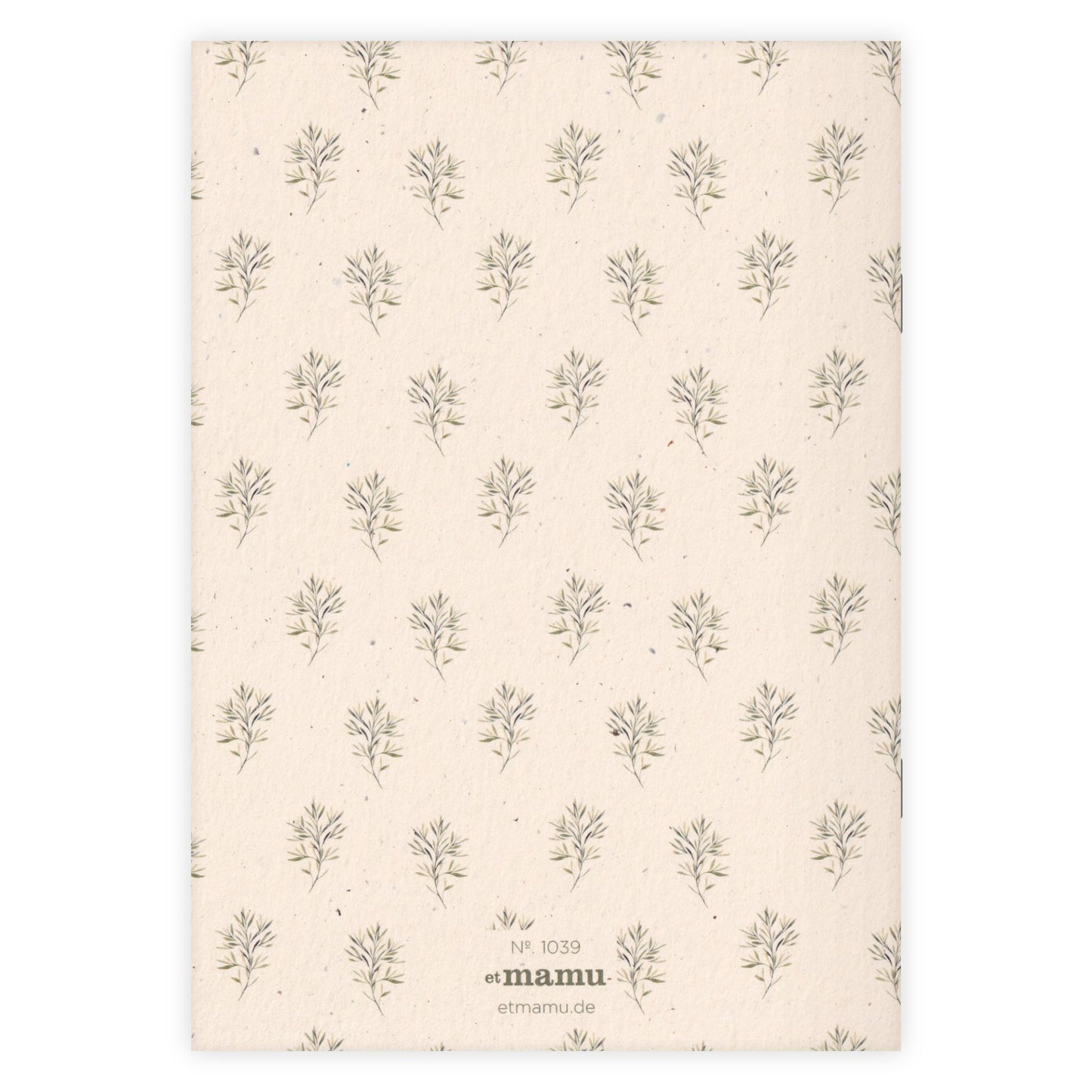 Carnet A5 Watercolor Garden Branche Minimaliste Blanc - Etmamu