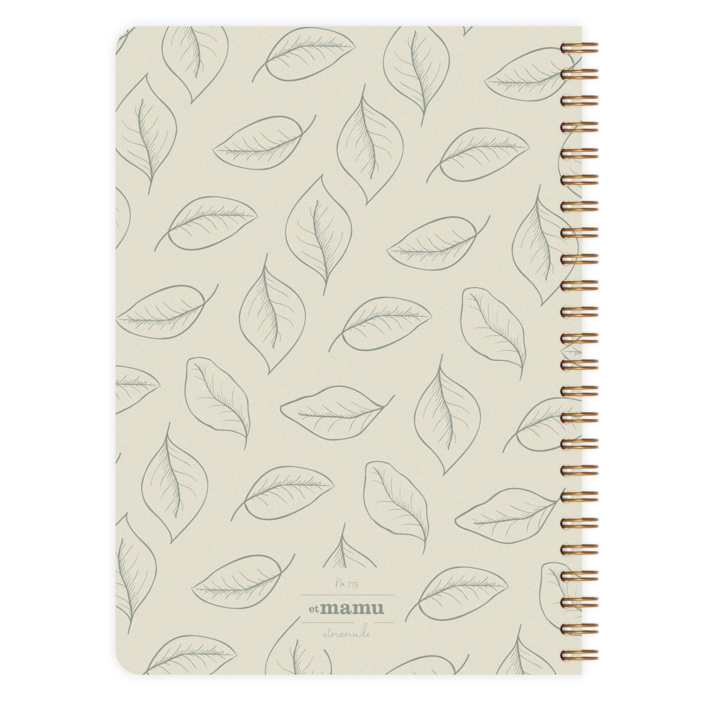 Carnet Spiral A5 Feuilles Vertes Ligne - Etmamu