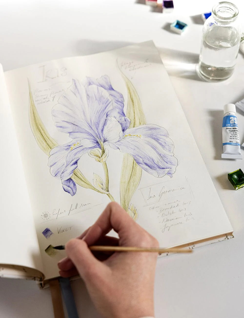 Carnet de croquis - Waxflower - Bespoke Letterpress