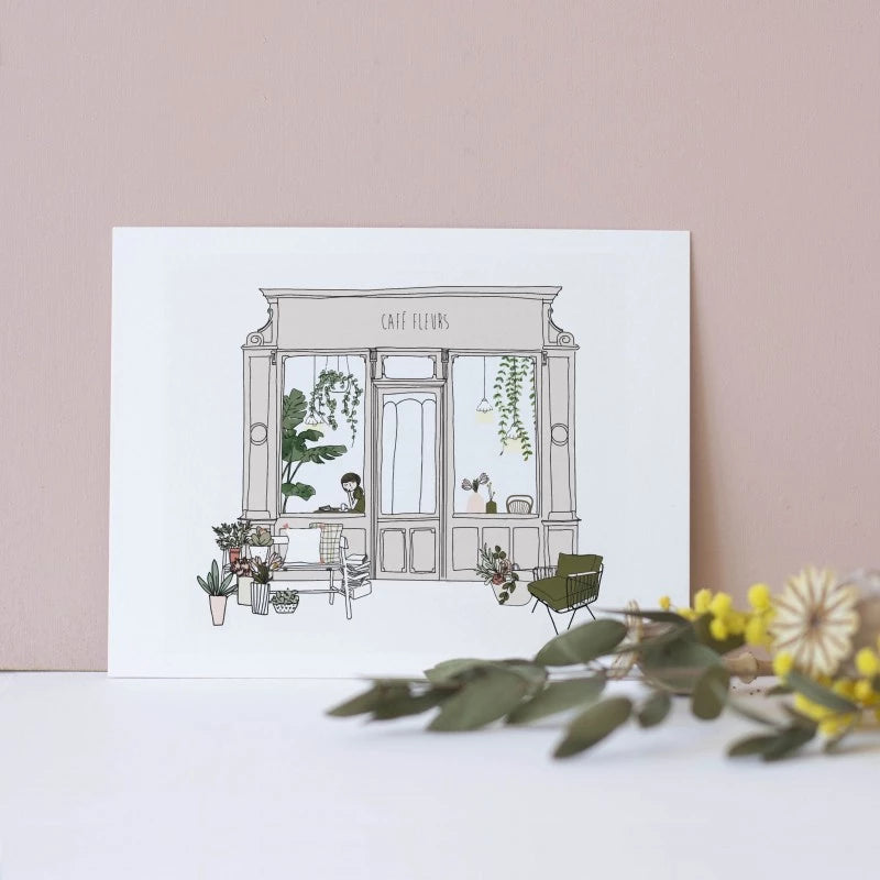Carte Café Fleurs - My Lovely Thing