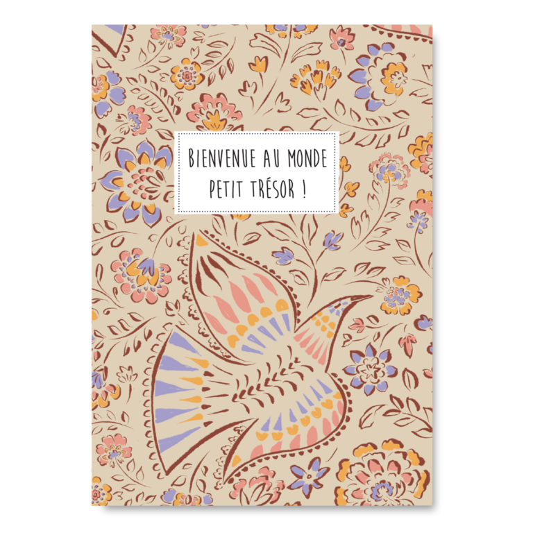 Carte Naissance - Oiseau - Pascale Editions