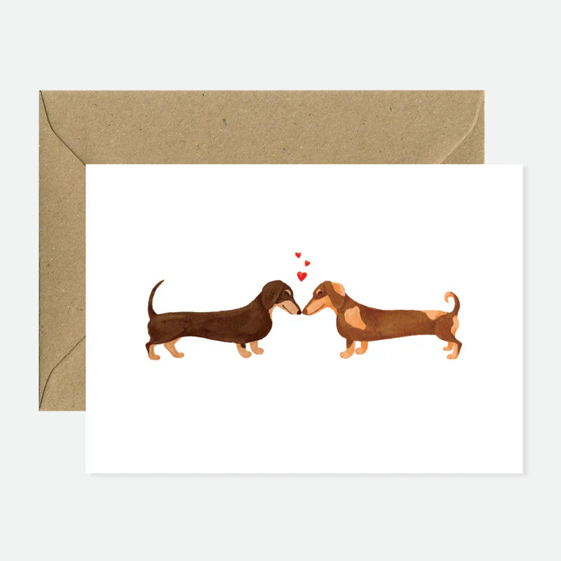 Carte postales Dachshunds Lovers - Greeting Card - All the ways to say