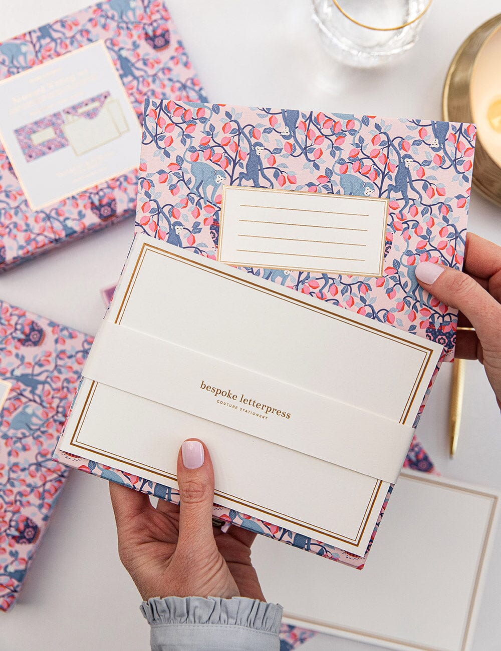 Coffret de cartes Monkeys & Lemons - Bespoke Letterpress