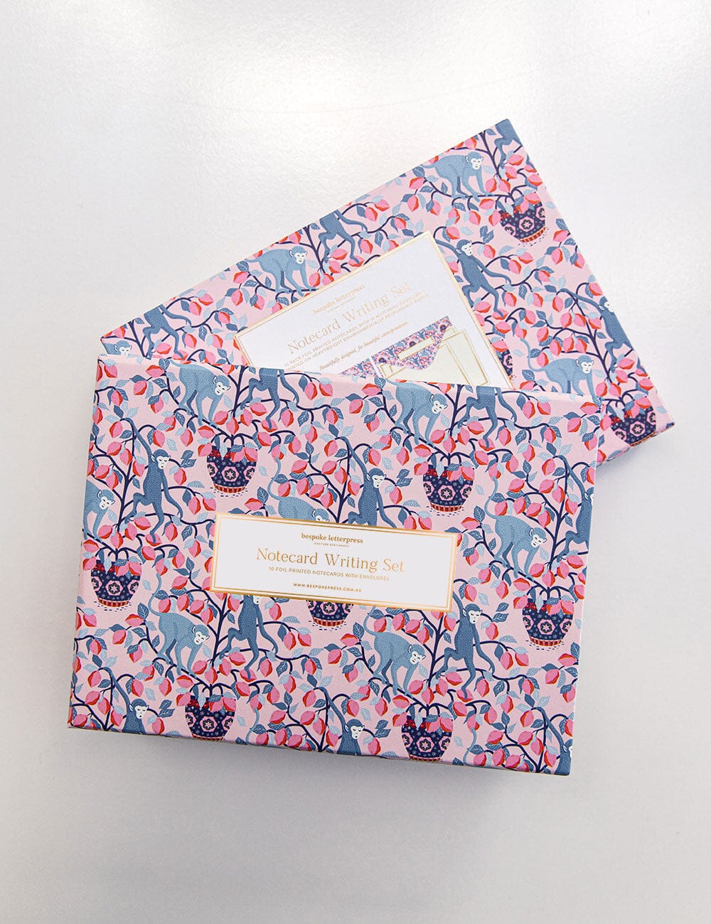 Coffret de cartes Monkeys & Lemons - Bespoke Letterpress