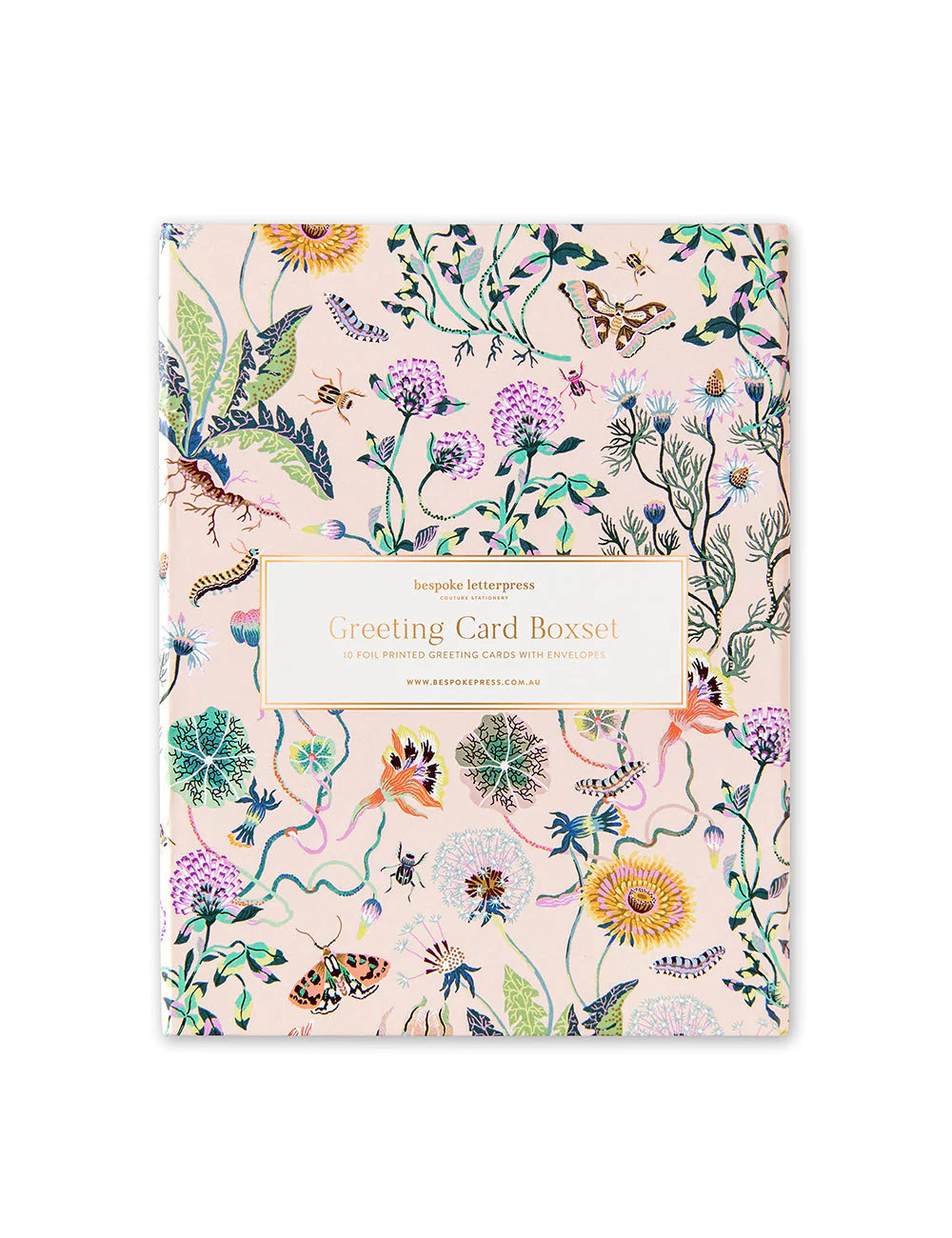 Coffret de 10 cartes - Crème Wondergarden - Bespoke Letterpress