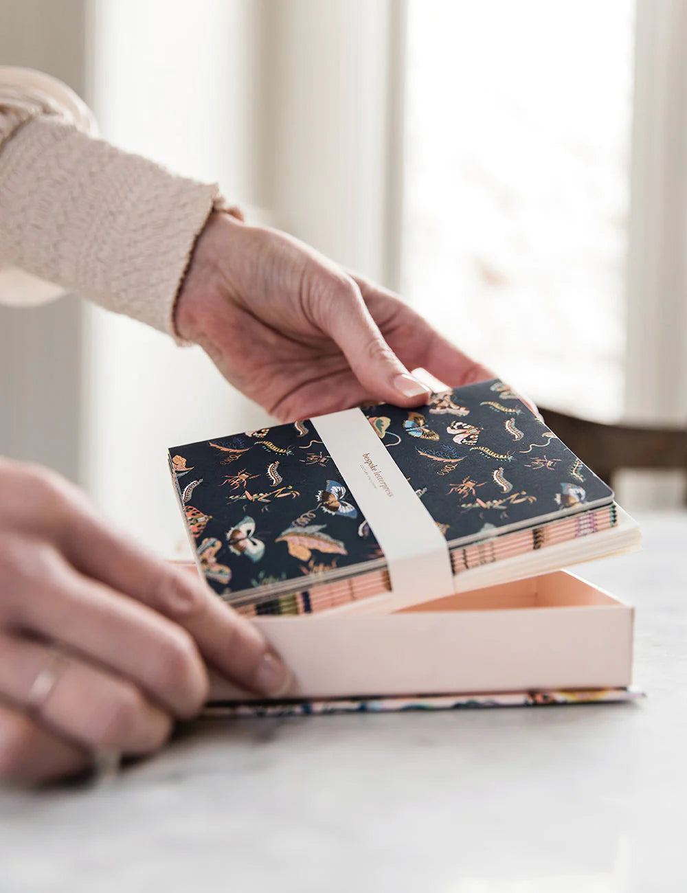 Coffret de 10 cartes - Crème Wondergarden - Bespoke Letterpress