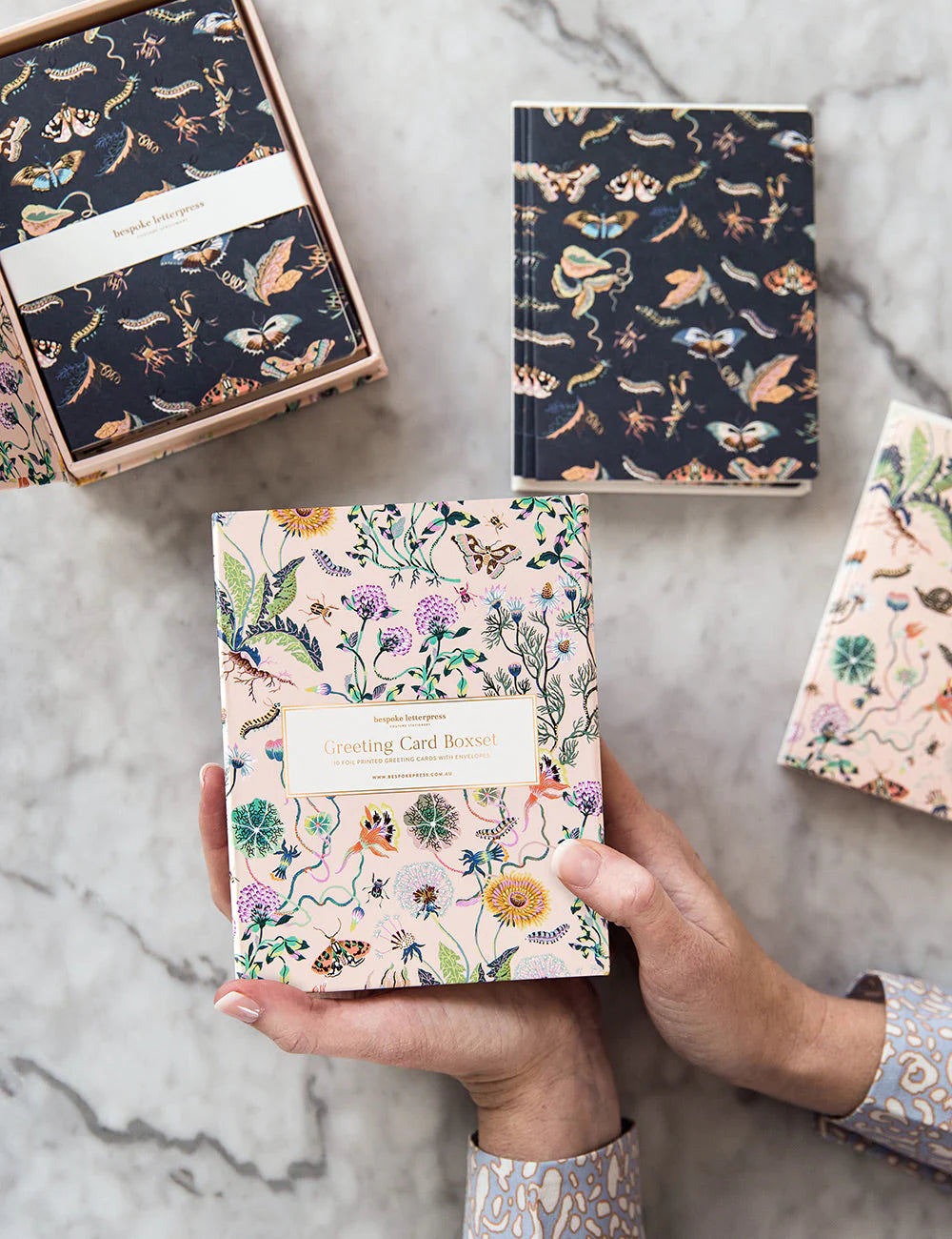 Coffret de 10 cartes - Crème Wondergarden - Bespoke Letterpress