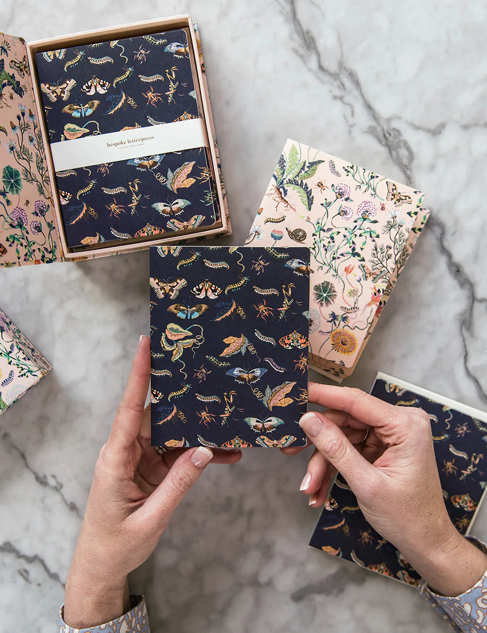 Coffret de 10 cartes - Crème Wondergarden - Bespoke Letterpress