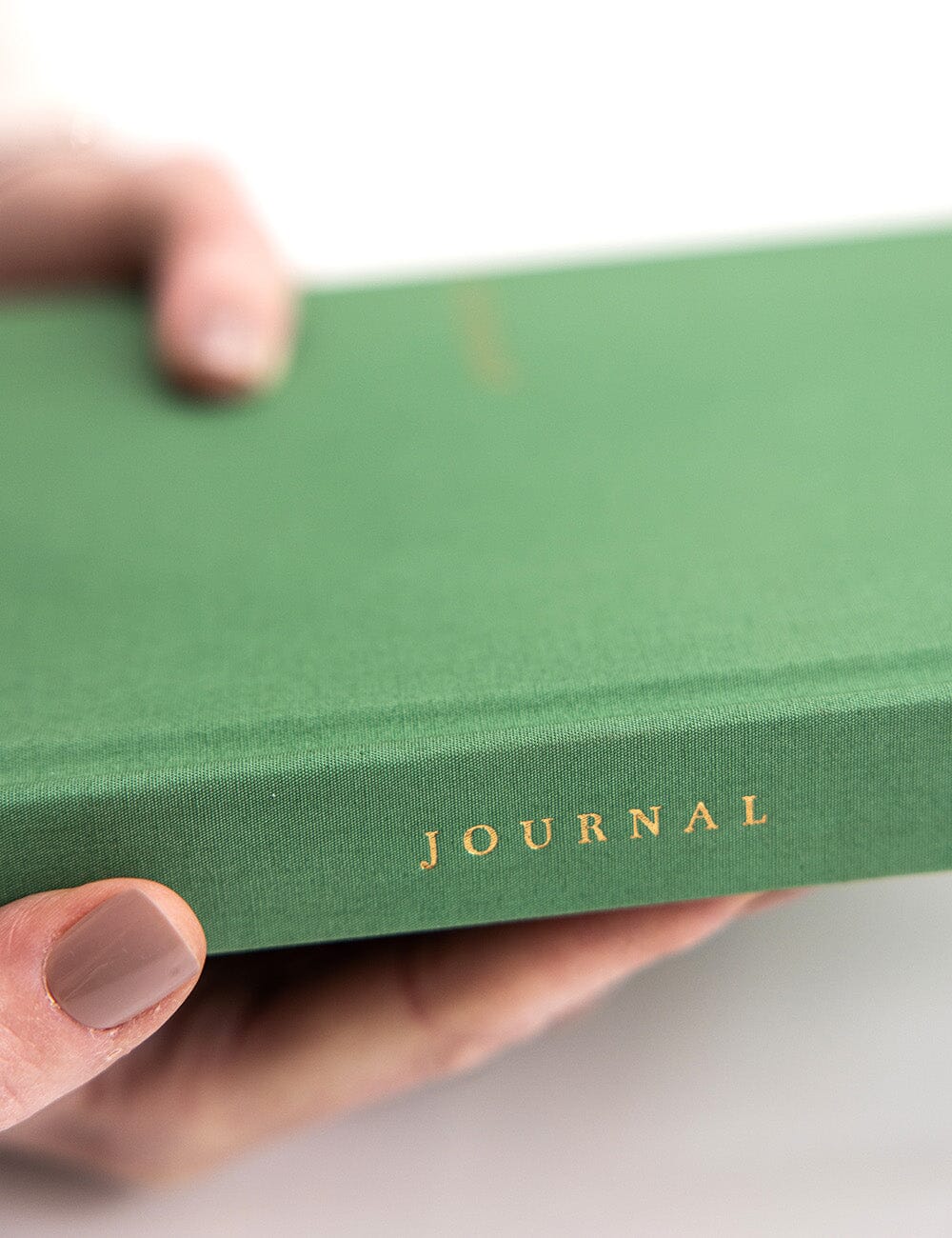 Journal en lin - Vert Fougère - Bespoke Letterpress