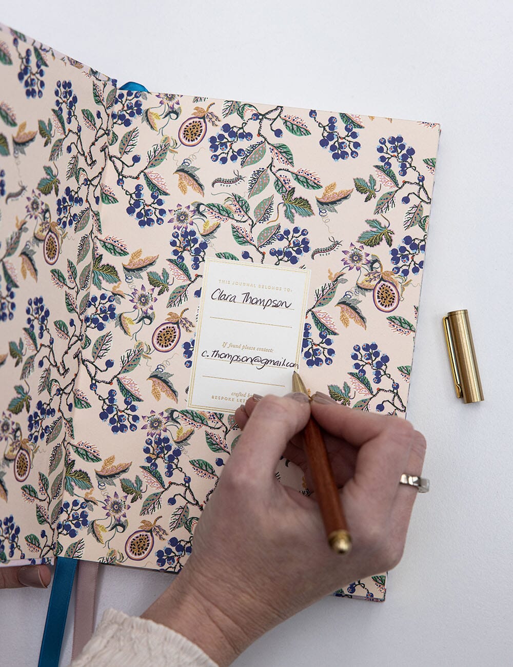 Journal en lin - Huckleberry - Bespoke Letterpress