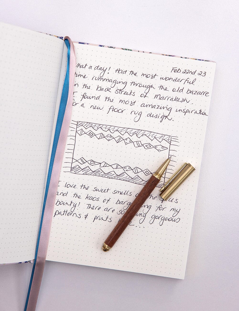 Journal en lin - Huckleberry - Bespoke Letterpress