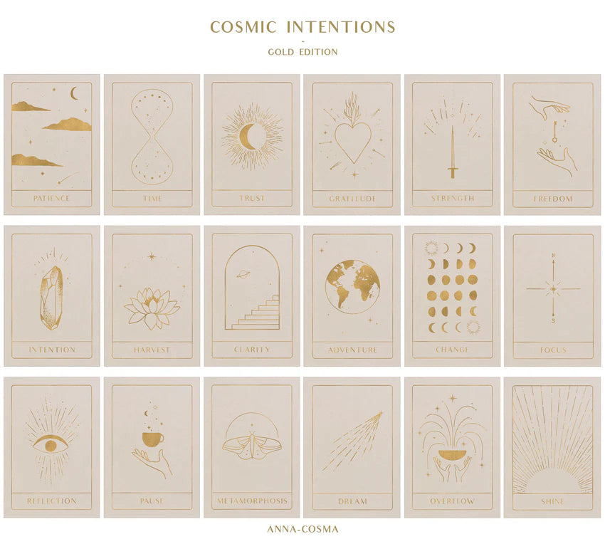 Intentions cosmiques - jeu de 18 cartes - Anna Cosma