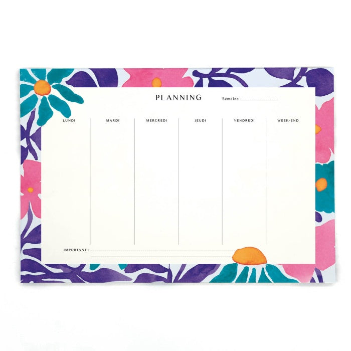 Semainier Flowers - Quartier Libre