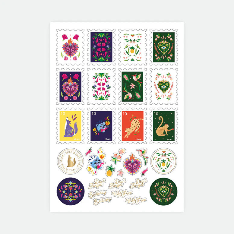 Set de 3 Planches de Stickers Mexican Jungle - All The Ways To Say