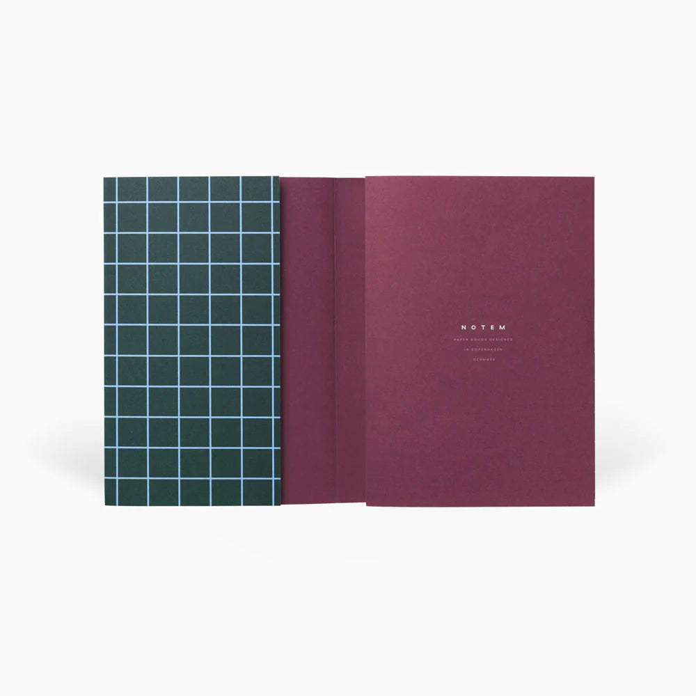 Petit Notebook Quadrillé Vert Foncé - Notem