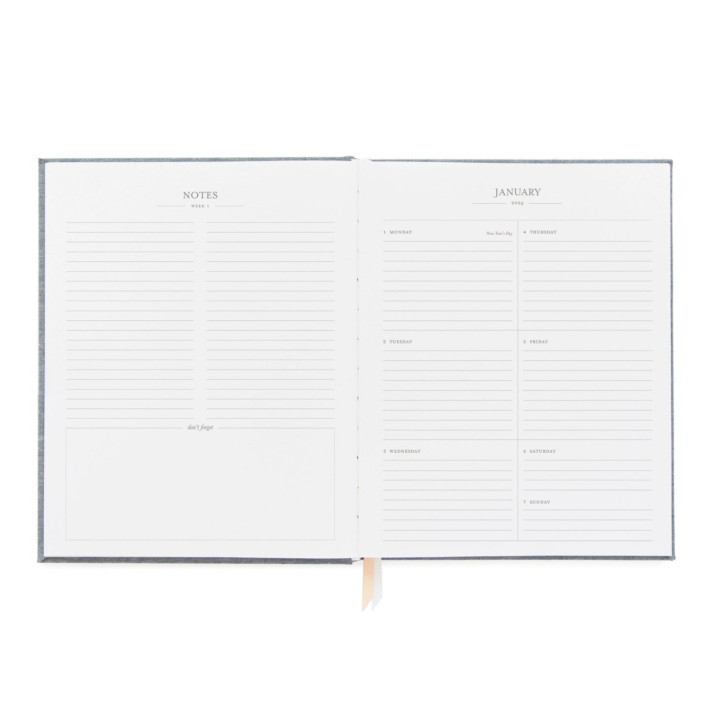 Agenda 2024 Gris - Sugar Paper
