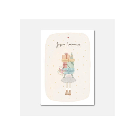 Carte Cadeaux D'anniversaire Fleuris - Pascale Editions