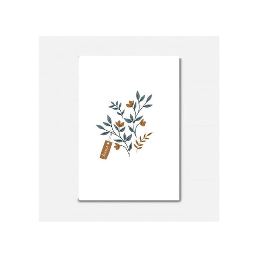 Carte Bisous Branches Oranges - Pascale Editions