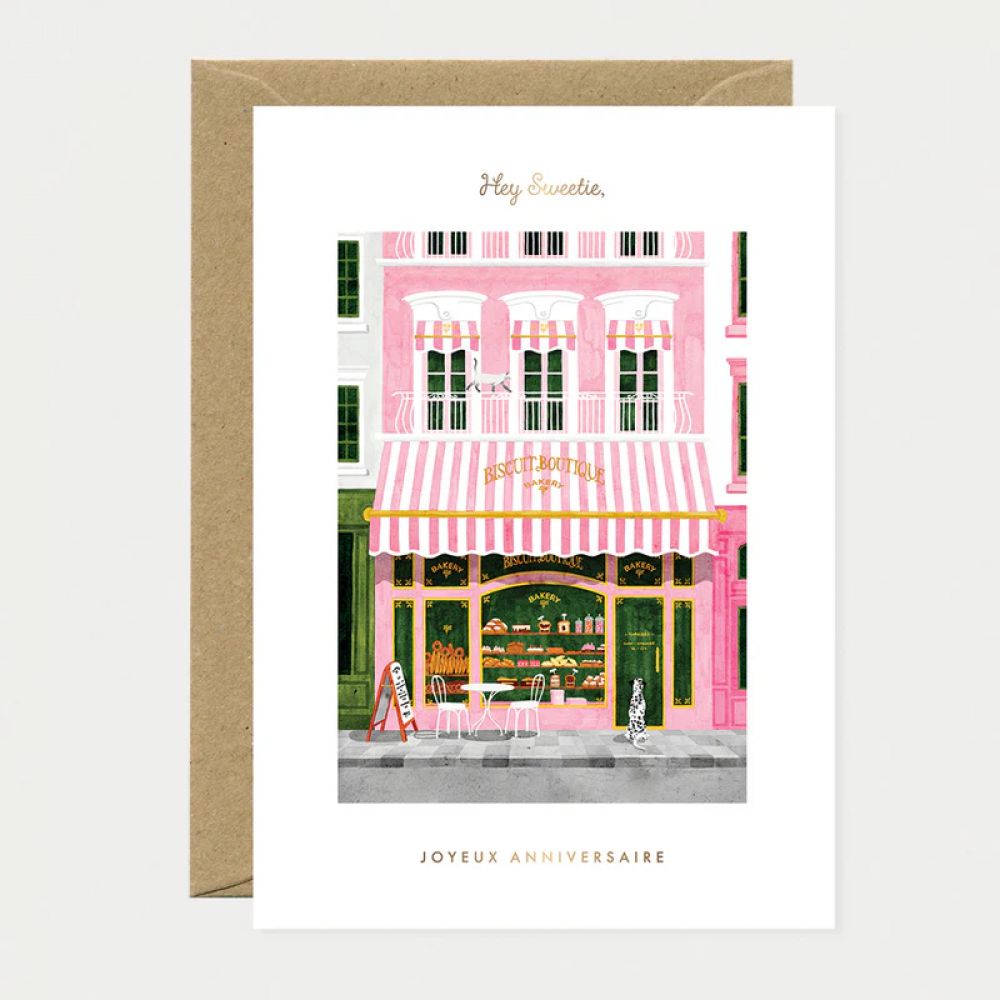 Carte postale Birthday Bakery - Greeting Card - Gold - All the ways to say