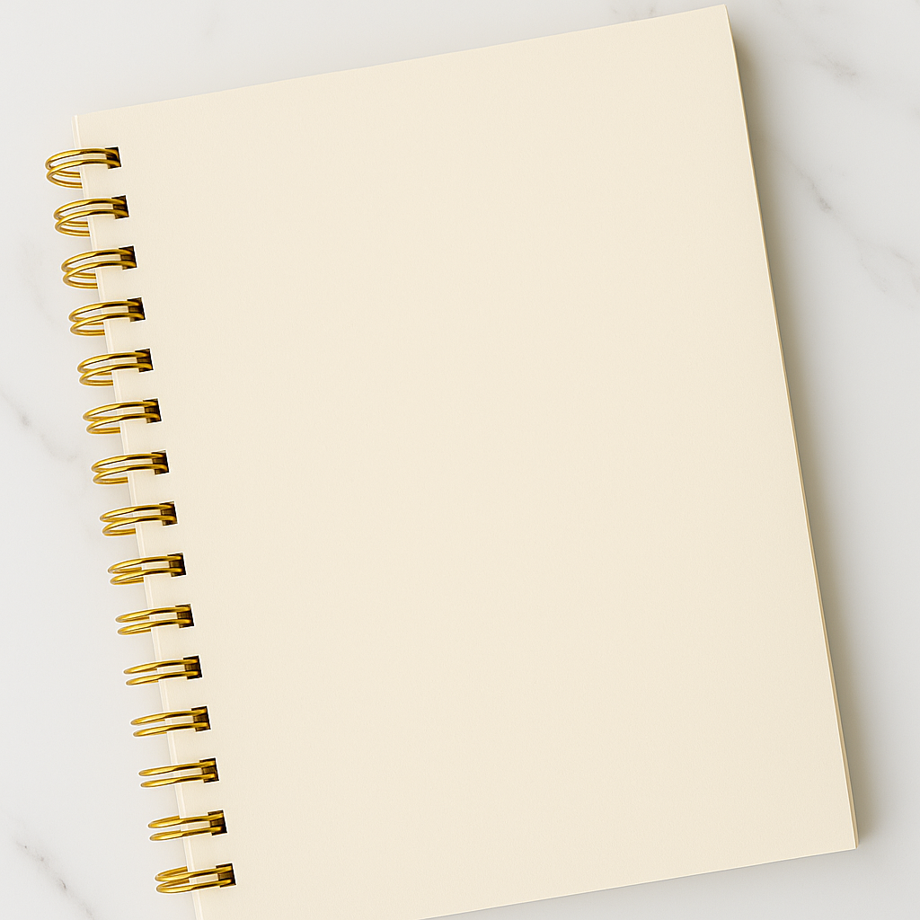 Carnet Blanc 75 feuillets - Personnalisé - collection Le Complice - Haute Papeterie (Copie)