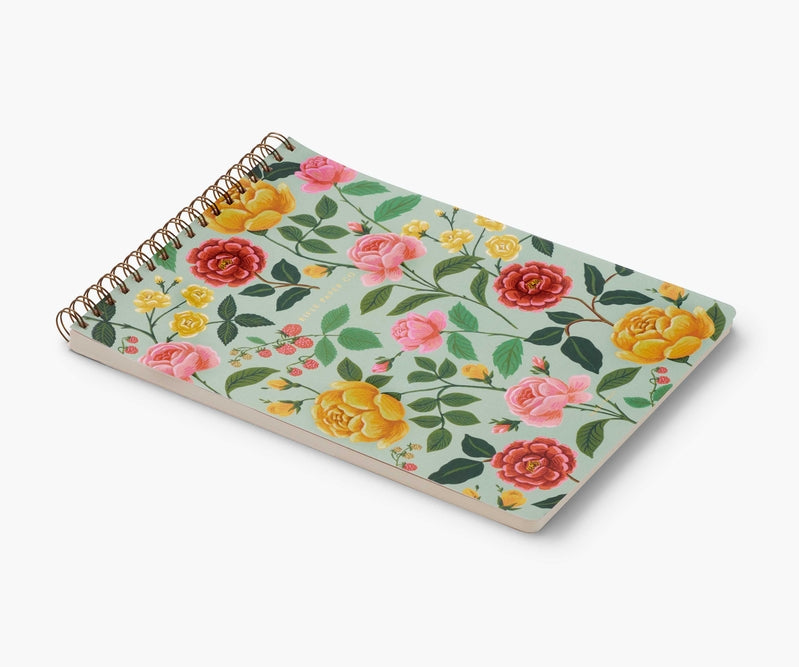 Grand Bloc Notes Carnet A4 à spirales - Roses - Rifle Paper Co