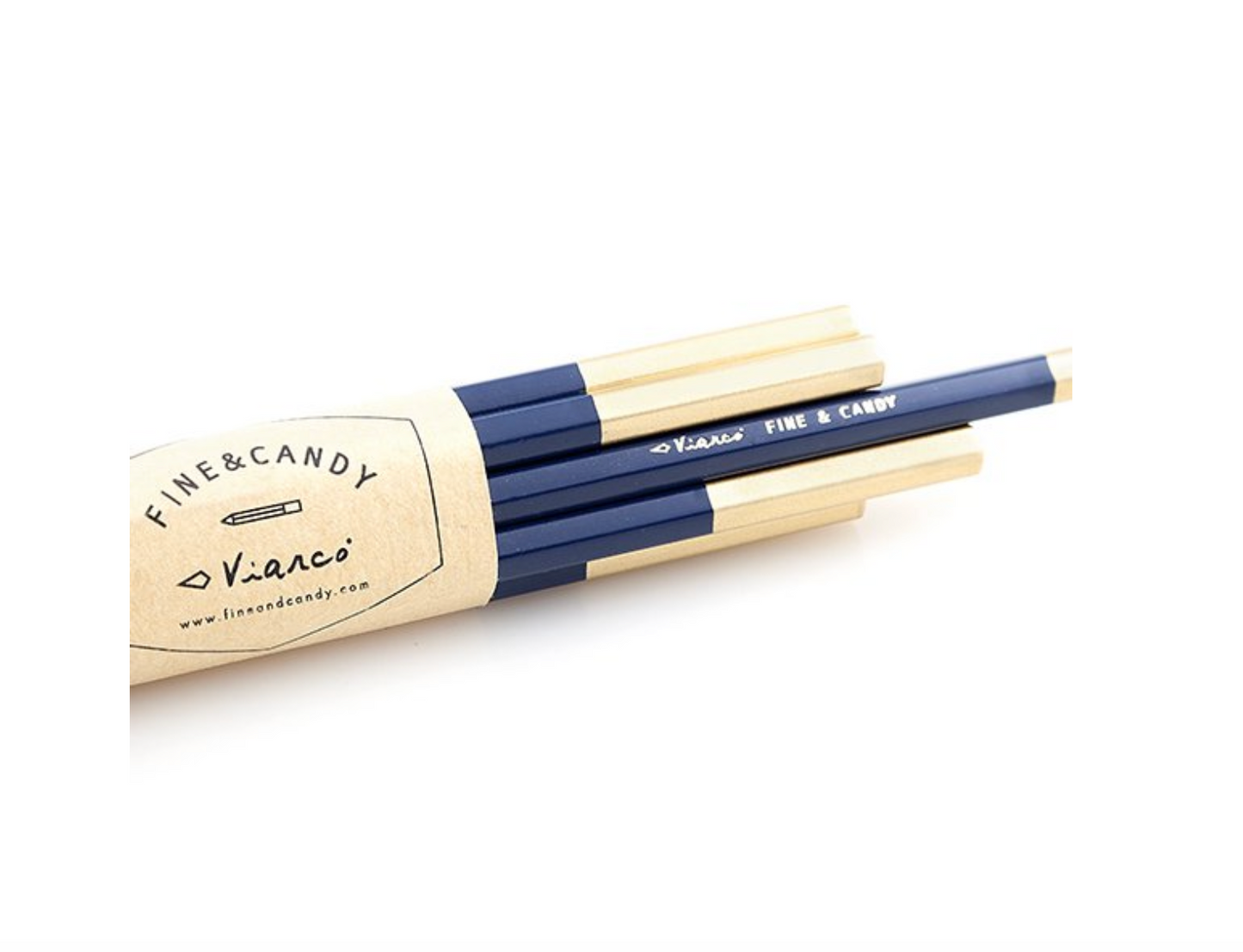 12 Crayons Bleu Nuit - Fine & Candy