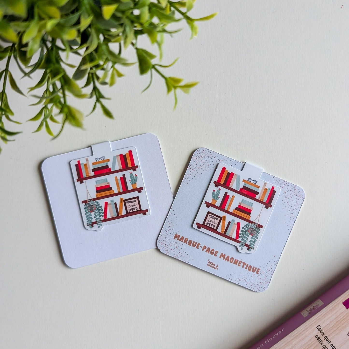 Marque page Bibliothèque - Avril&Novembre