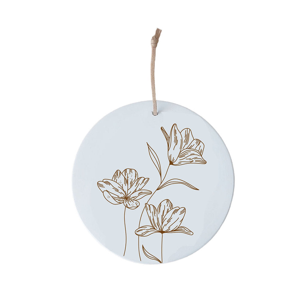 Médaillon céramique Floraline Café - Poussière des rues