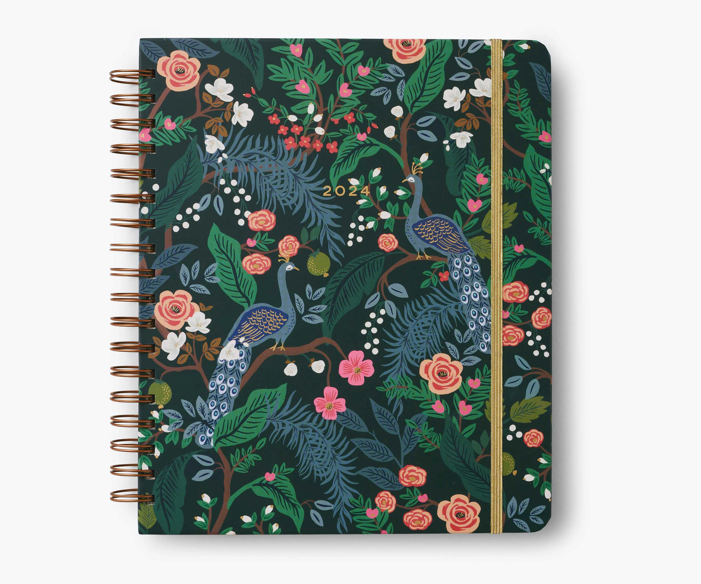 Agenda Peacock 2024 à spirales de 17 mois - Rifle Paper Co