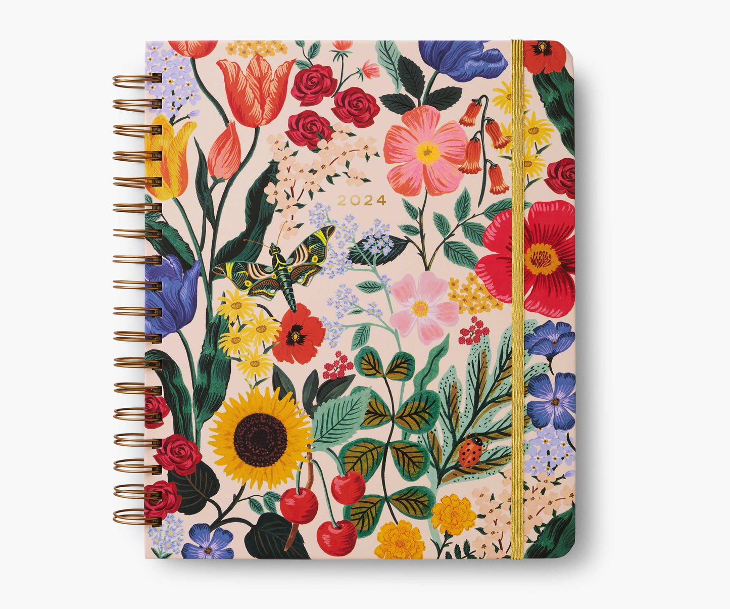 Agenda Blossom 2024 à spirales de 17 mois - Rifle Paper Co