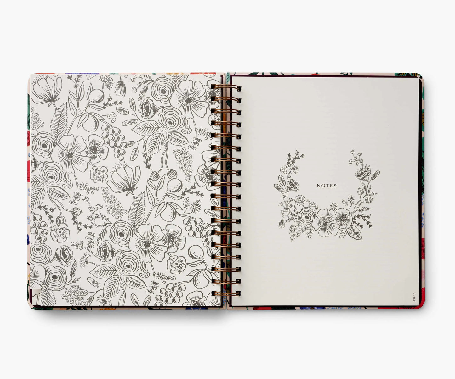 Agenda Blossom 2024 à spirales de 17 mois - Rifle Paper Co
