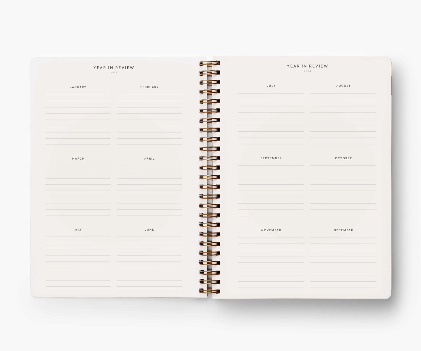 Agenda Blossom 2024 12 mois à spirales - Rifle Paper Co