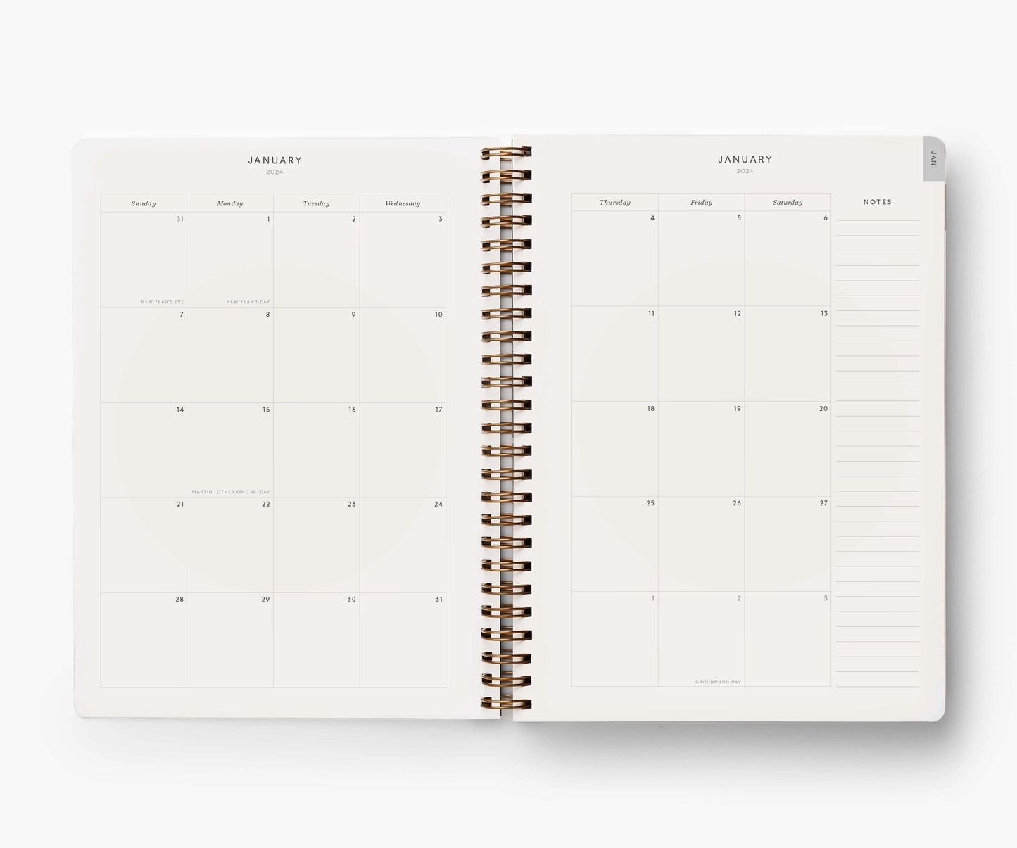 Agenda Blossom 2024 12 mois à spirales - Rifle Paper Co