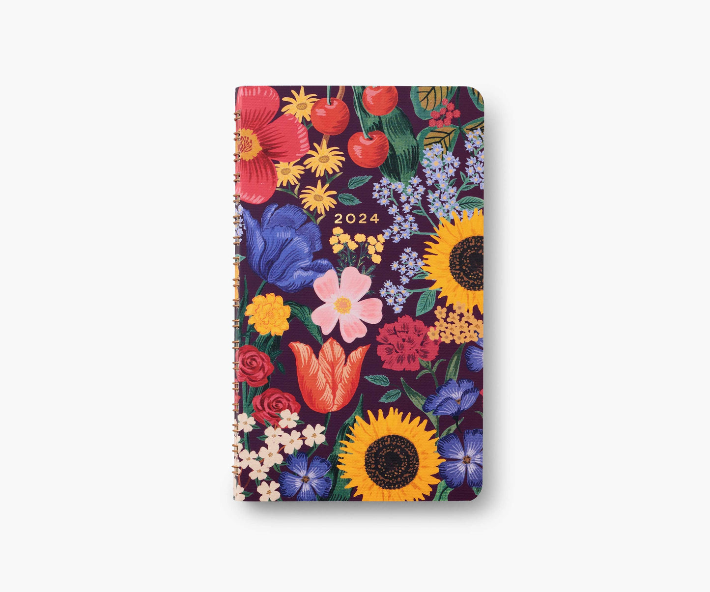 Agenda Blossom 2024 de poche à spirales - Rifle Paper Co