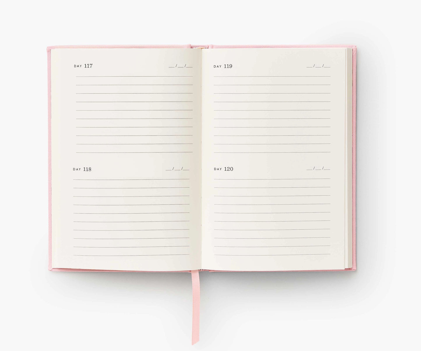 Coffret journaux 5 années rifle paper co de profil page de journée