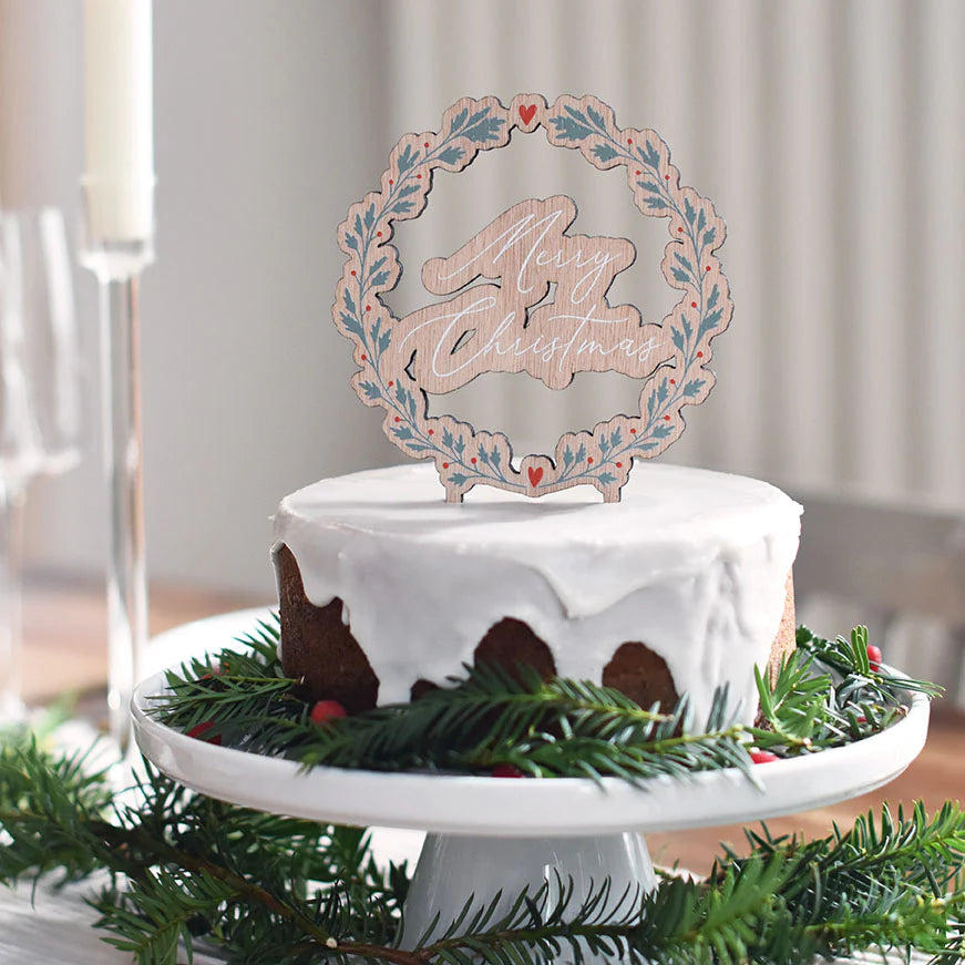 Décoration de gâteau Merry Christmas - Les mignonneries