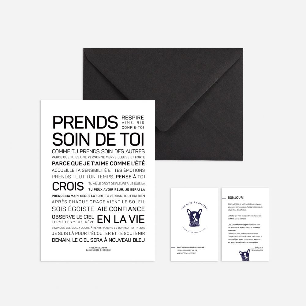 Mini Prends soin de toi - les mots à l’affiche