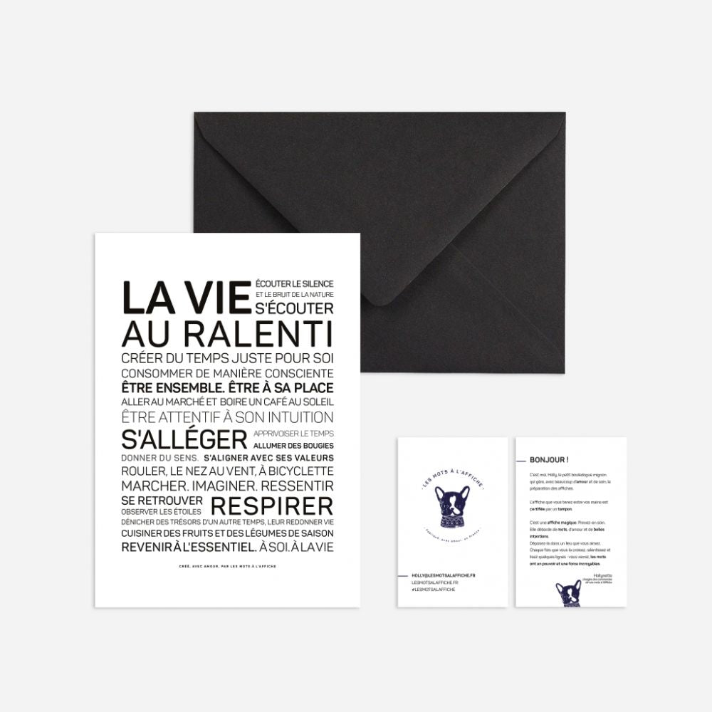 Mini La vie au ralenti - les mots à l’affiche