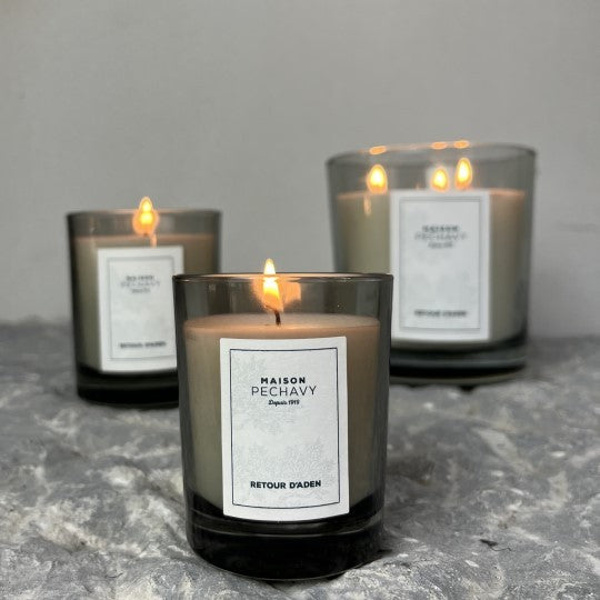 Bougie en verre - Retour Aden 190g - Maison Pechavy