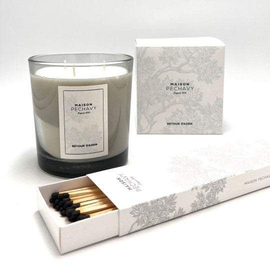 Bougie en verre - Retour Aden 550g - Maison Pechavy