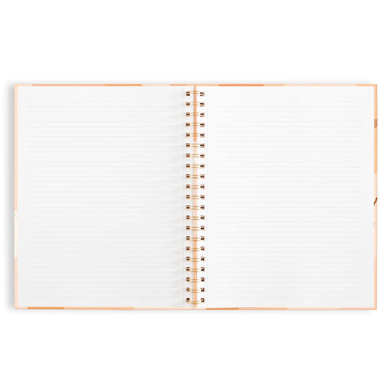 Carnet ouvert feuilles blanches lignées