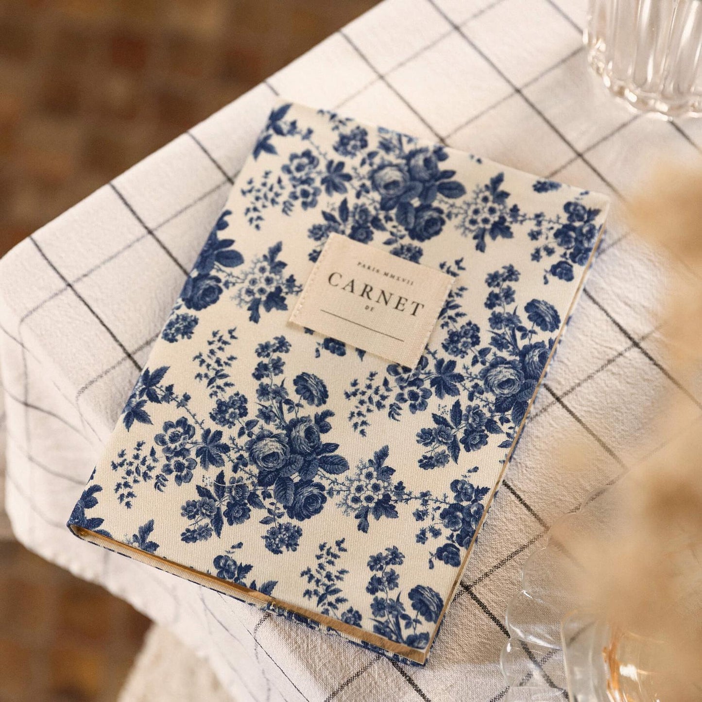 Carnet en tissu Fleur Bleue - Innocence