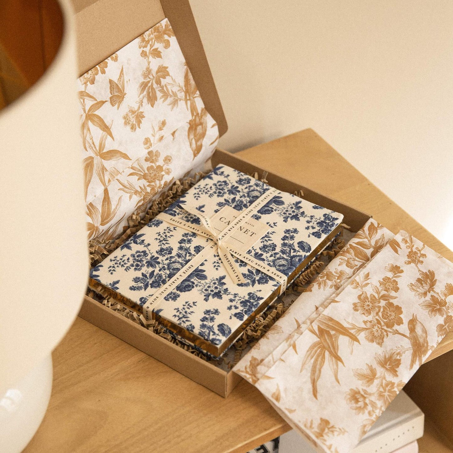 Carnet en tissu Fleur Bleue - Innocence