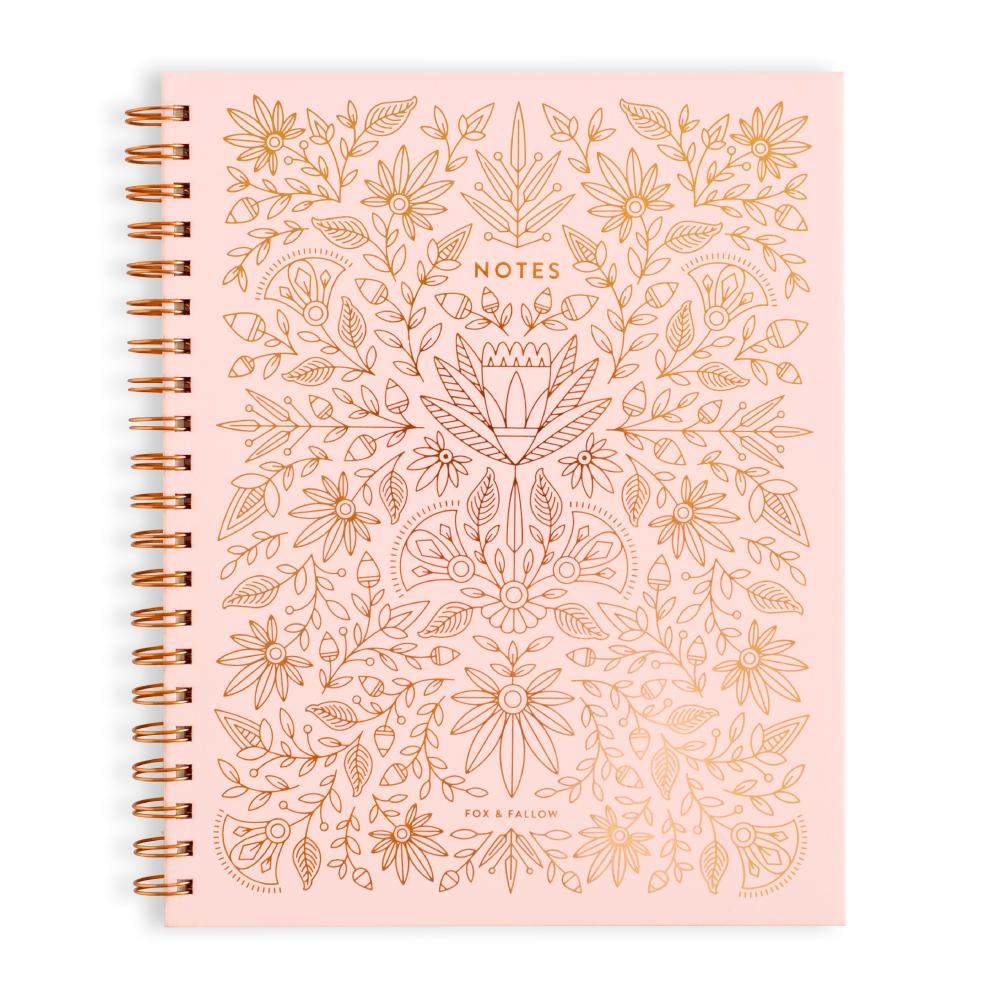 Grand carnet Amulet à spirale Rose - Fox and Fallow