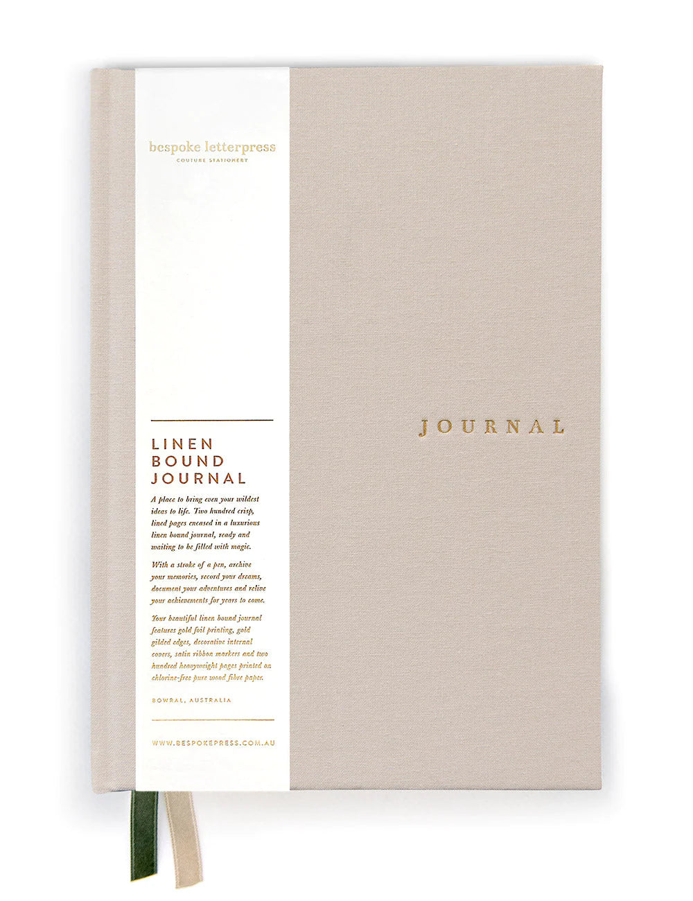 Journal en lin - Pierre - Bespoke Letterpress