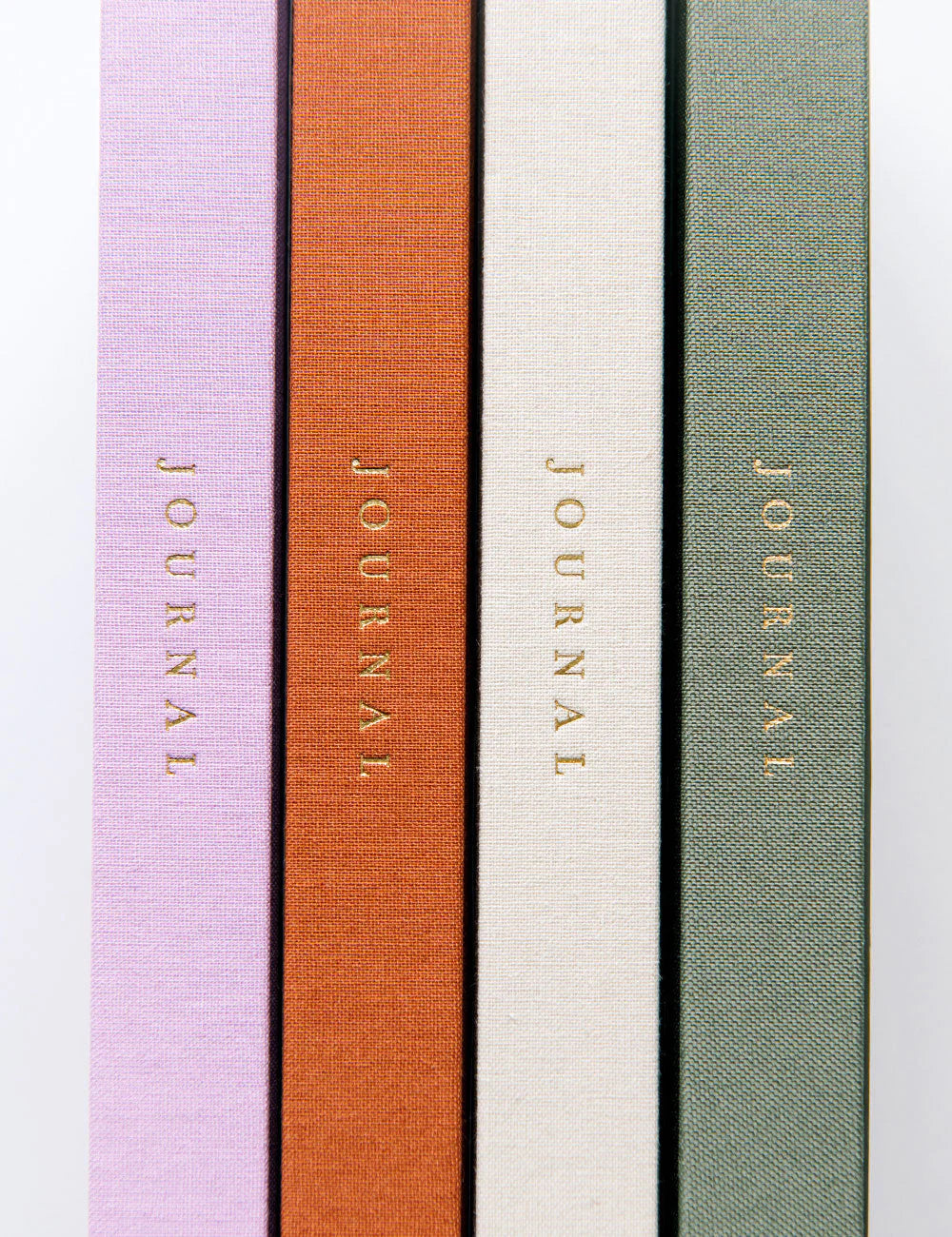Journal en lin - Olive - Bespoke Letterpress