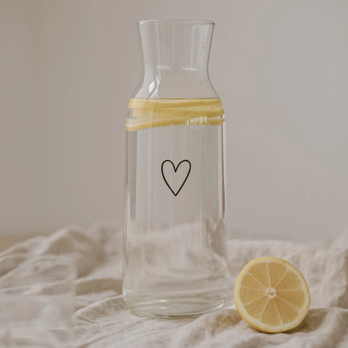 Carafe en verre Coeur - Euleunschnnit