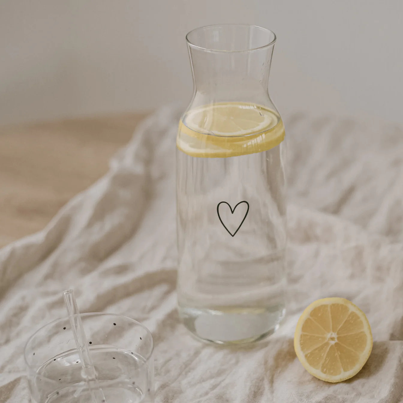 Carafe en verre Coeur - Euleunschnnit