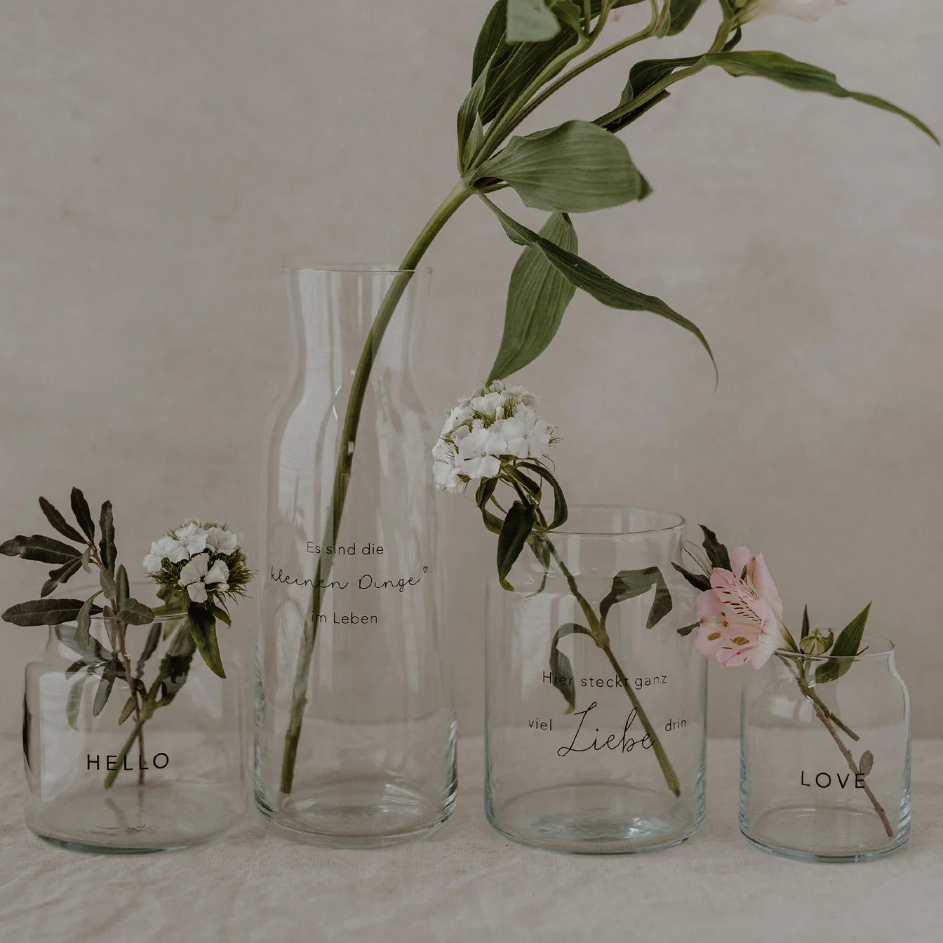Vase en verre Hello - Euleunschnnit