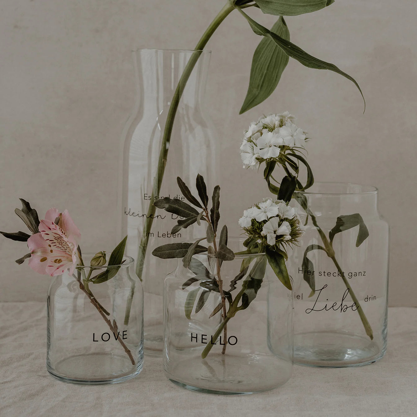 Vase en verre Hello - Euleunschnnit